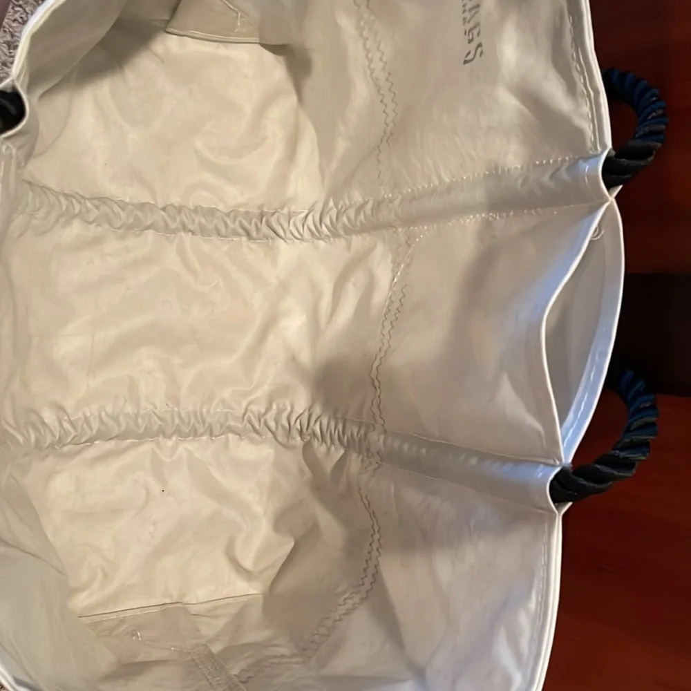 Sea Bags of Maine XL SURF White and Black Tote Bag - Picture 8 of 11